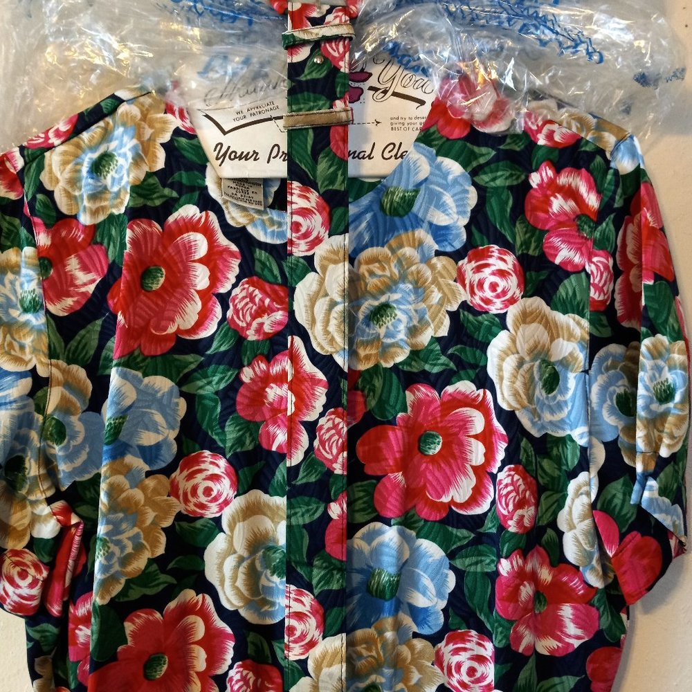 Talbots 1980s Theme Pleated Dress Midi EUC Size 12 💯 Polyester Dry Cleaned